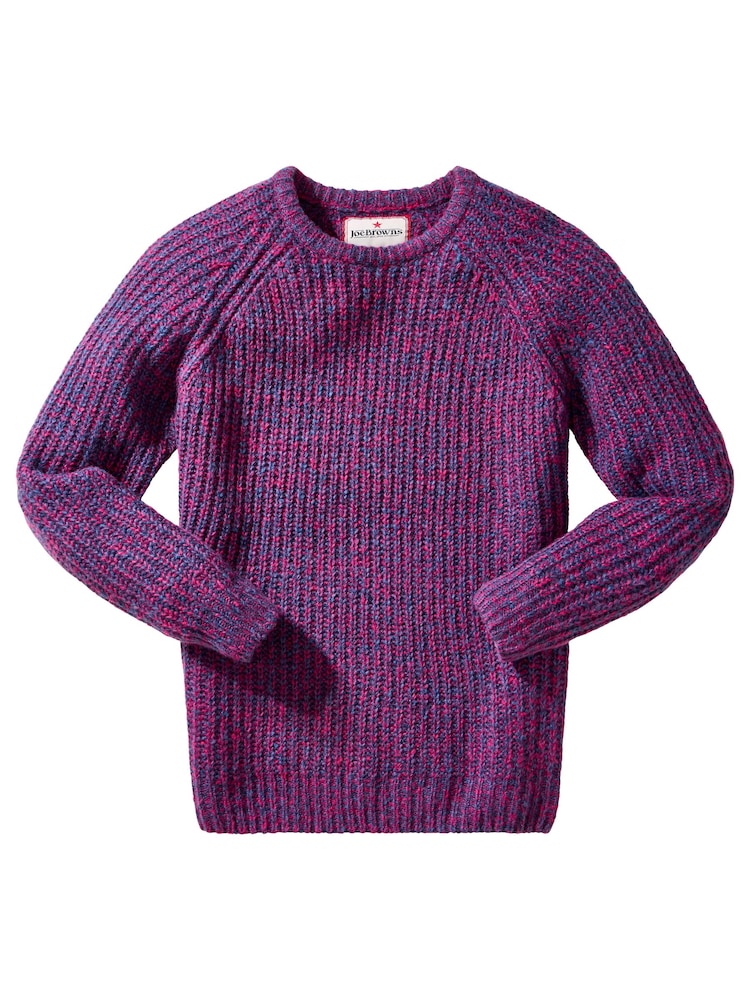Joe Browns Purple Chunky Rib Knit Jumper - Image 7 of 7 Joe Browns Purple Chunky Rib Knit Jumper - Image 7 of 7