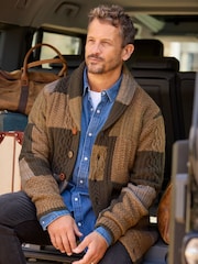 Joe Browns Brown Multi-Pattern Mix & Match Knit Cardigan - Image 1 of 7