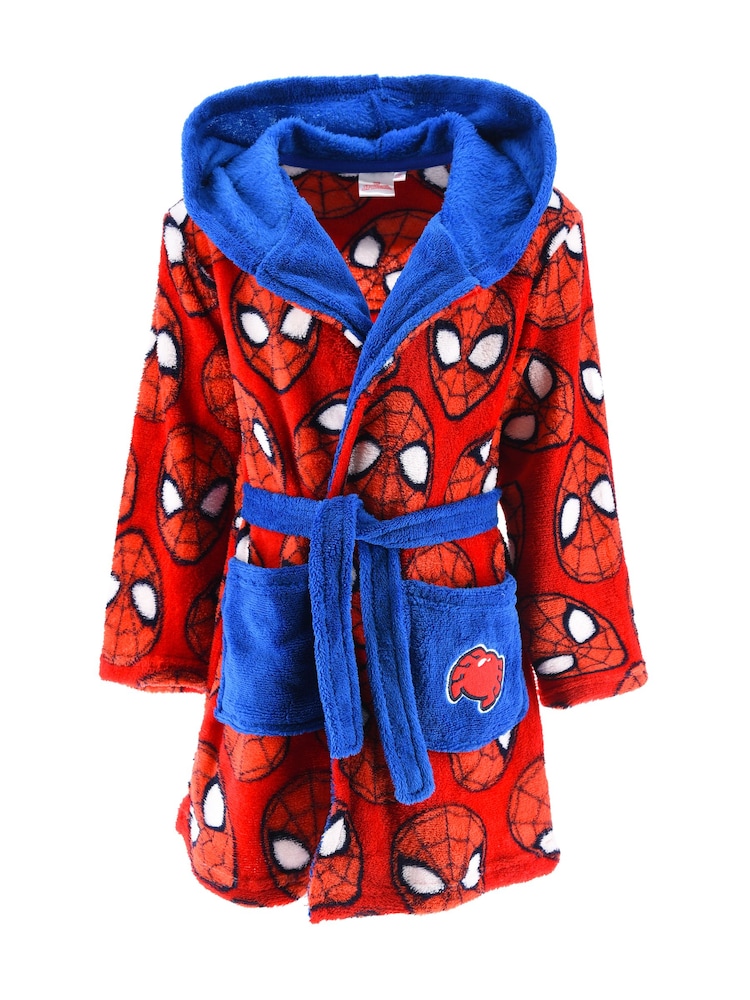 Brands In Red Marvel Spider-Man Face Pyjamas - Image 1 of 3 Brands In Red Marvel Spider-Man Face Pyjamas - Image 1 of 3