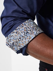 Joe Browns Blue Smart Evening Double Collar Shirt - Image 2 of 7