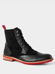 Joe Browns Black Sole And Laced Leather Boots - Image 2 of 5
