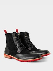 Joe Browns Black Sole And Laced Leather Boots - Image 3 of 5