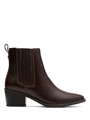 Clarks Brown Morzine Top Boots - Image 1 of 6