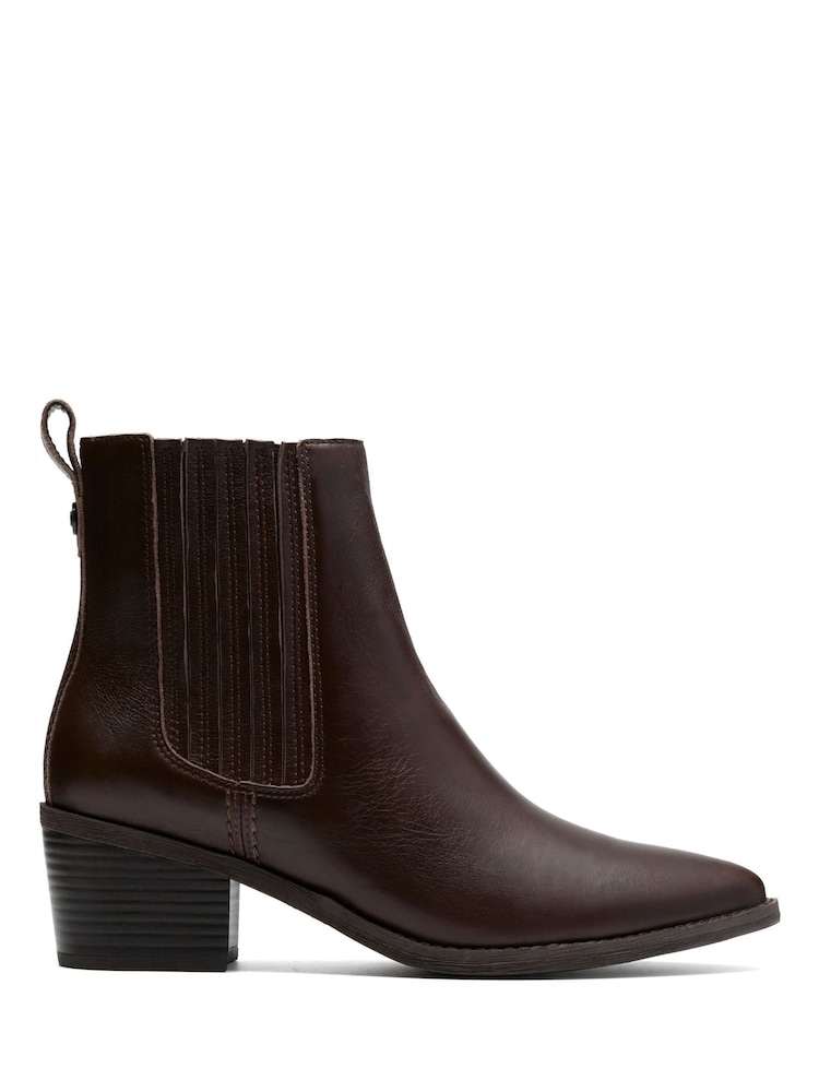 Clarks Brown Morzine Top Boots - Image 1 of 6