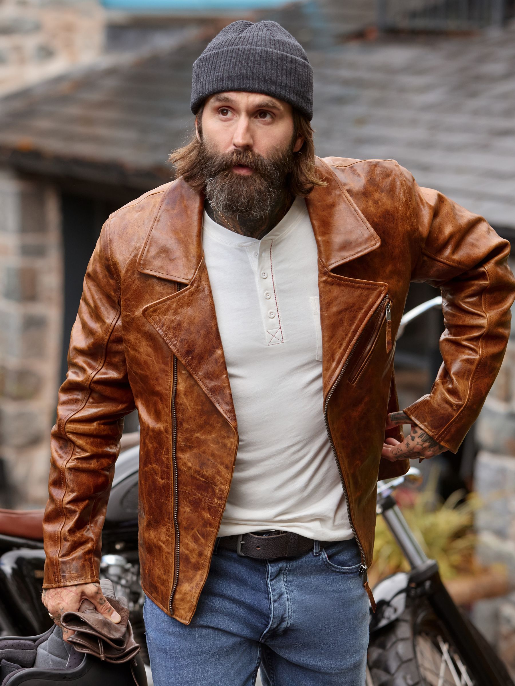 Mens Leather Joe Browns Leather Jacket Joe Browns Leather Racer