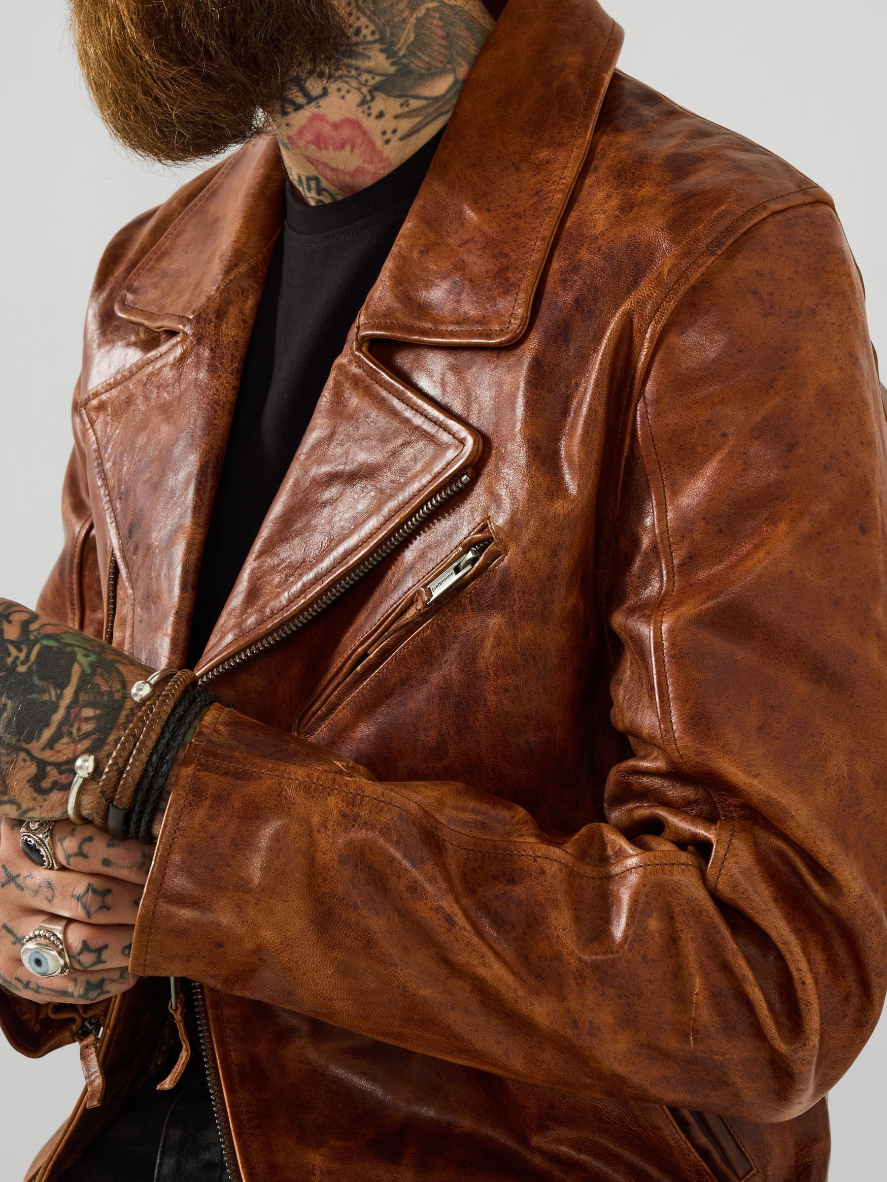 Buy Joe Browns Brown Ride Of Your Life Leather Jacket from Next