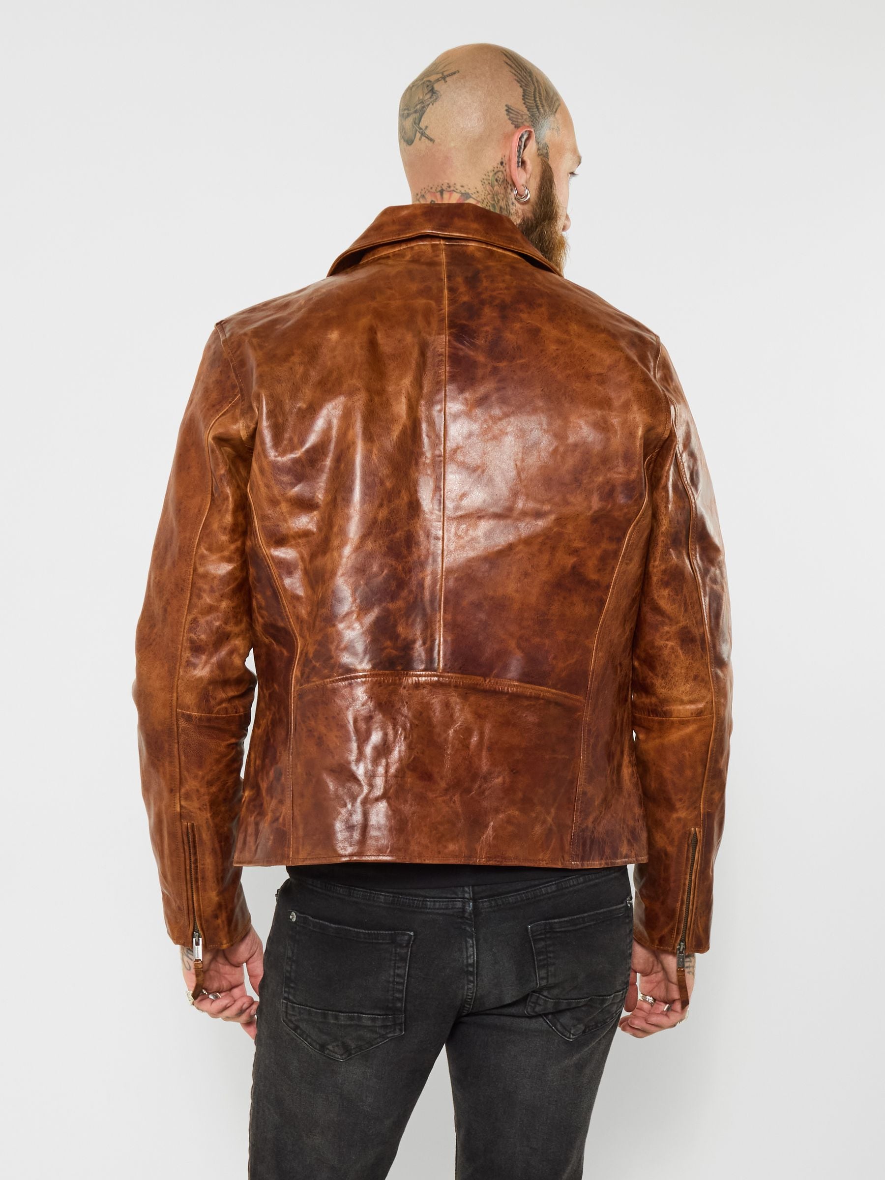 Buy Joe Browns Brown Ride Of Your Life Leather Jacket from Next