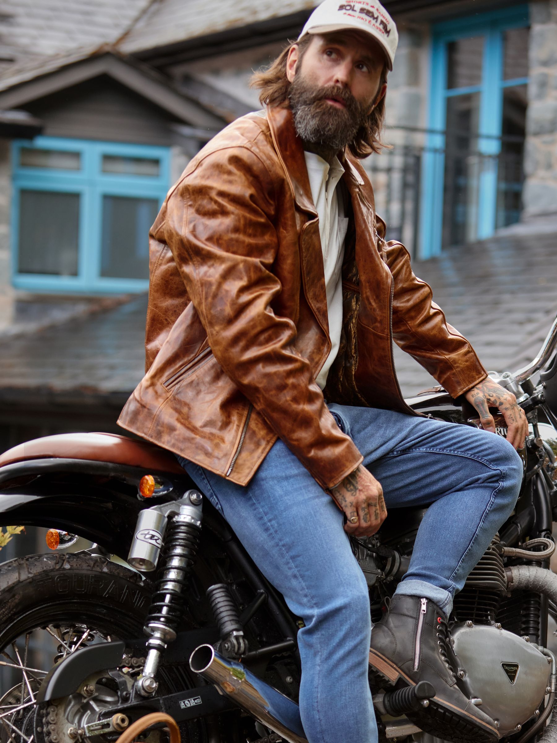 Buy Joe Browns Brown Ride Of Your Life Leather Jacket from the