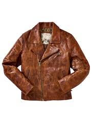 Joe Browns Brown Ride Of Your Life Leather Jacket - Image 7 of 8