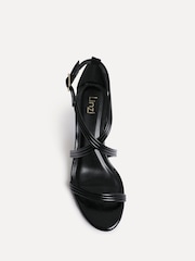 Linzi Black Future Crossover Heeled Sandals - Image 4 of 5
