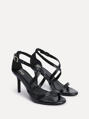 Linzi Black Future Crossover Heeled Sandals - Image 5 of 5