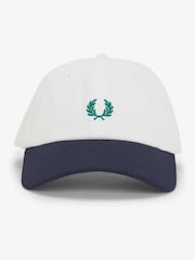 Fred Perry White Blocked Pique Classic Cap - Image 3 of 3