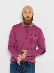 Joe Browns Contrast Stitch Henley Top - Imagen 2 de 7