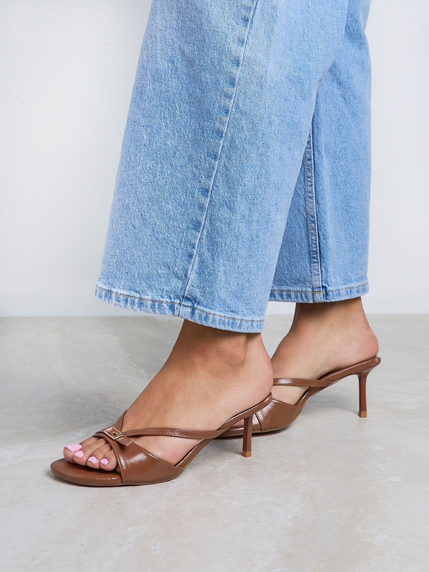 Comprar Castanho - Linzi News Mules Salto Agulha from Next Brazil