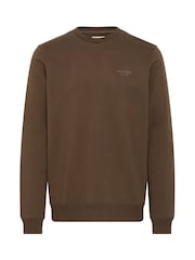 Blend Brown Printed Crew Neck Jumper - Image 5 of 5