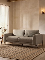 Chunky Marl Olive Green Landon 3 Seater Sofa - Image 1 of 10