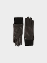 Osprey London The Ada Leather Black Gloves - Image 1 of 5
