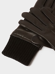 Osprey London The Ada Leather Black Gloves - Image 5 of 5