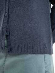 Weird Fish Blue Hatty Fairisle Pattern Cardigan - Image 5 of 6