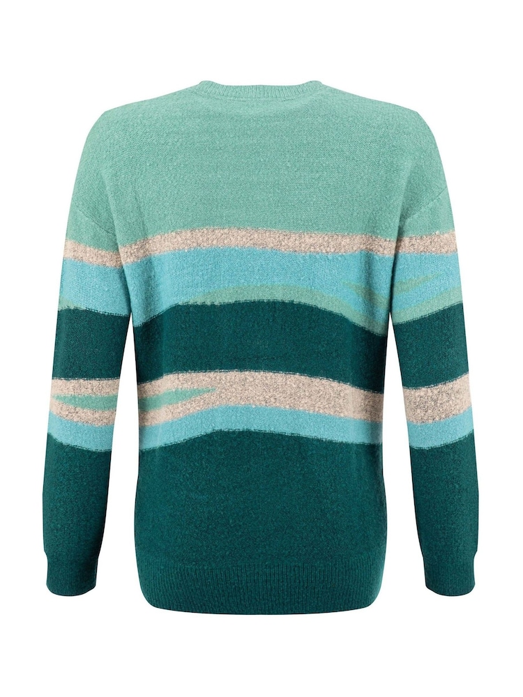 Weird Fish Blue Chiltern Intarsia Knitted Jumper - Image 7 of 7 Weird Fish Blue Chiltern Intarsia Knitted Jumper - Image 7 of 7