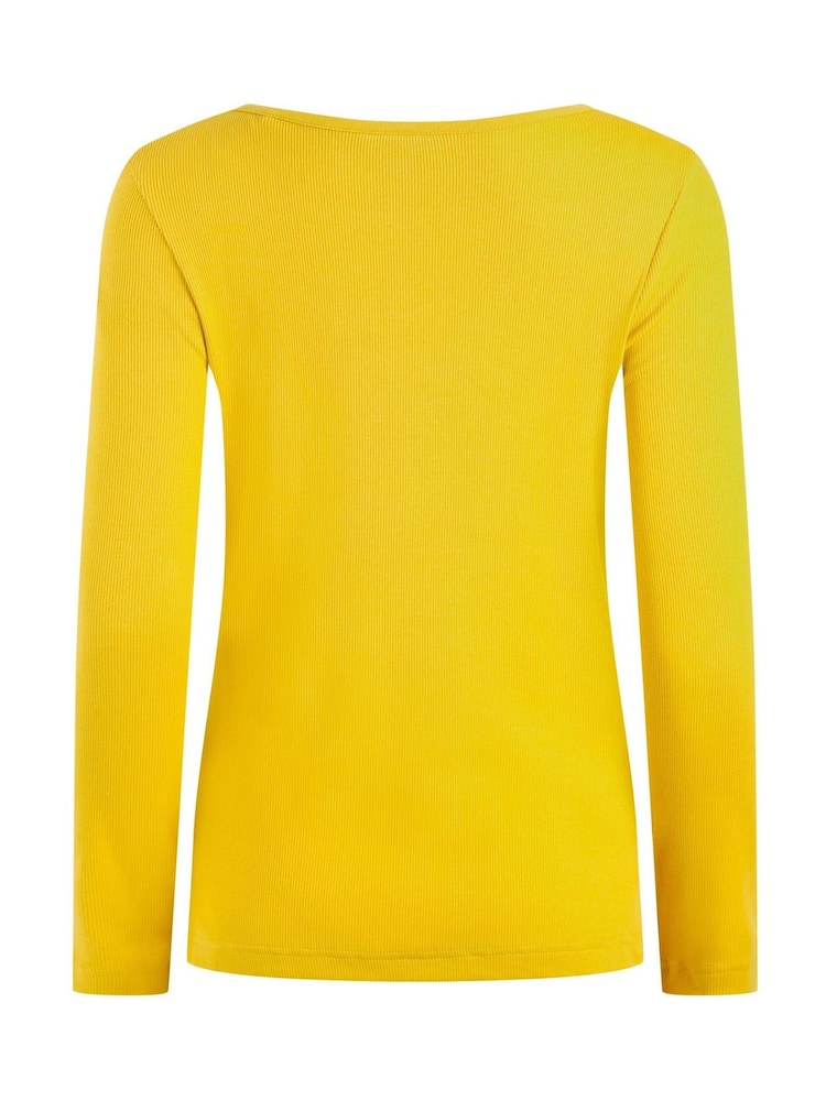 Weird Fish Yellow Maine Ribbed Outfitter T-Shirt - Image 7 of 7 Weird Fish Yellow Maine Ribbed Outfitter T-Shirt - Image 7 of 7