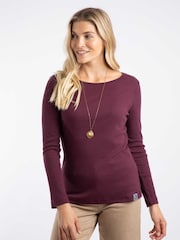 Morado - Weird Fish Maine Ribbed Outfitter T-Shirt - Imagen 1 de 7