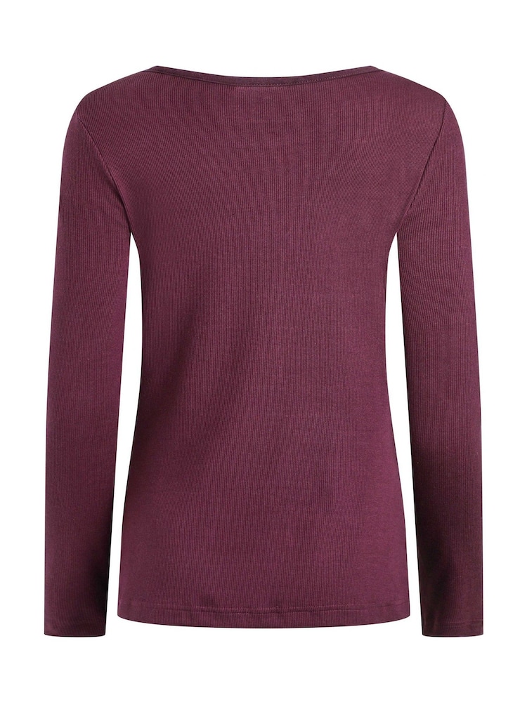 Weird Fish Purple Maine Ribbed Outfitter T-Shirt - Image 7 of 7 Weird Fish Purple Maine Ribbed Outfitter T-Shirt - Image 7 of 7