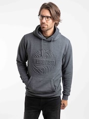 Weird Fish Black Perranporth Embossed Grindle Hoodie - Image 1 of 7