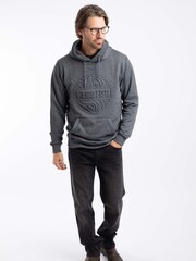 Weird Fish Black Perranporth Embossed Grindle Hoodie - Image 3 of 7