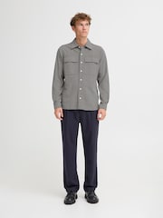 Casual Friday Black Cfborgh Geometric Jacquard Shirt - Image 3 of 8