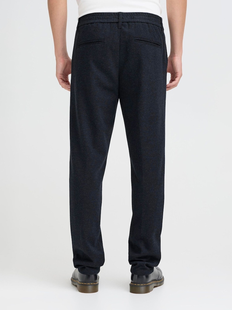 Casual Friday Blue CFMARC Relaxed Fit Soft Touch Trousers - Image 2 of 8 Casual Friday Blue CFMARC Relaxed Fit Soft Touch Trousers - Image 2 of 8