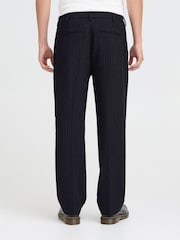 Casual Friday Blue Cfpierce Relaxed Fit Pinstripe Trousers - Image 2 of 8
