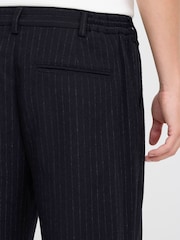 Casual Friday Blue Cfpierce Relaxed Fit Pinstripe Trousers - Image 5 of 8