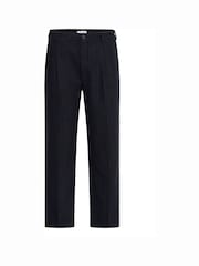 Casual Friday Blue Cfpierce Relaxed Fit Pinstripe Trousers - Image 6 of 8