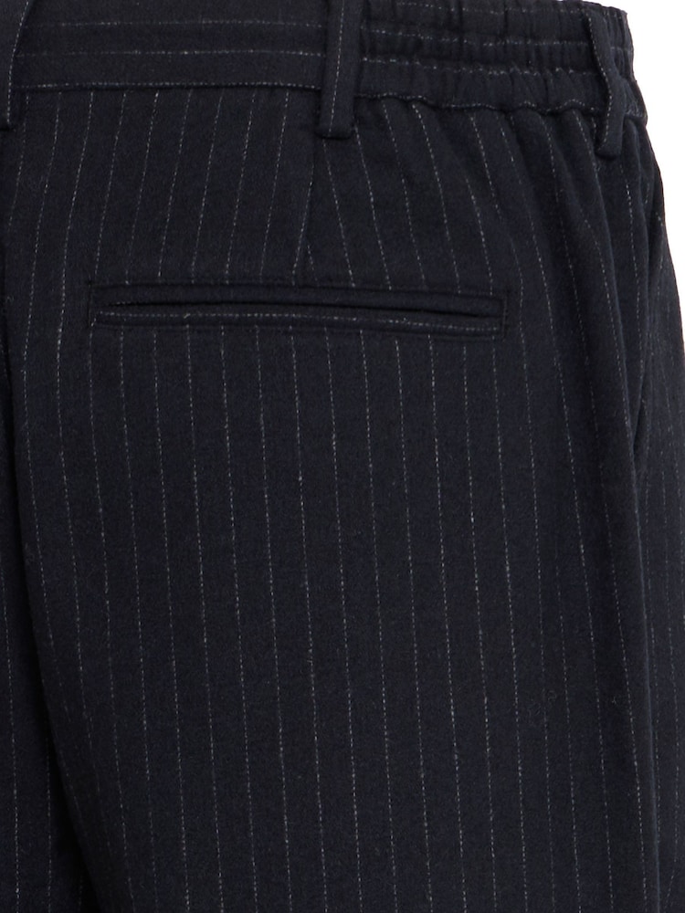 Casual Friday Blue Cfpierce Relaxed Fit Pinstripe Trousers - Image 8 of 8 Casual Friday Blue Cfpierce Relaxed Fit Pinstripe Trousers - Image 8 of 8