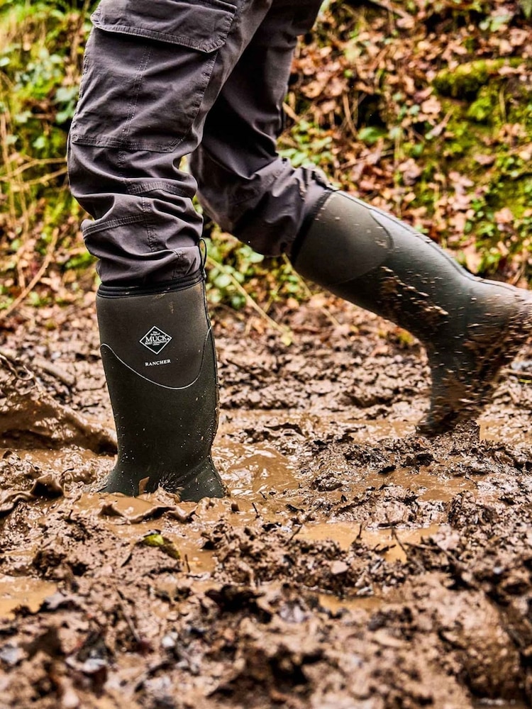 Muck Boots Green Rancher Wellingtons - Image 6 of 6