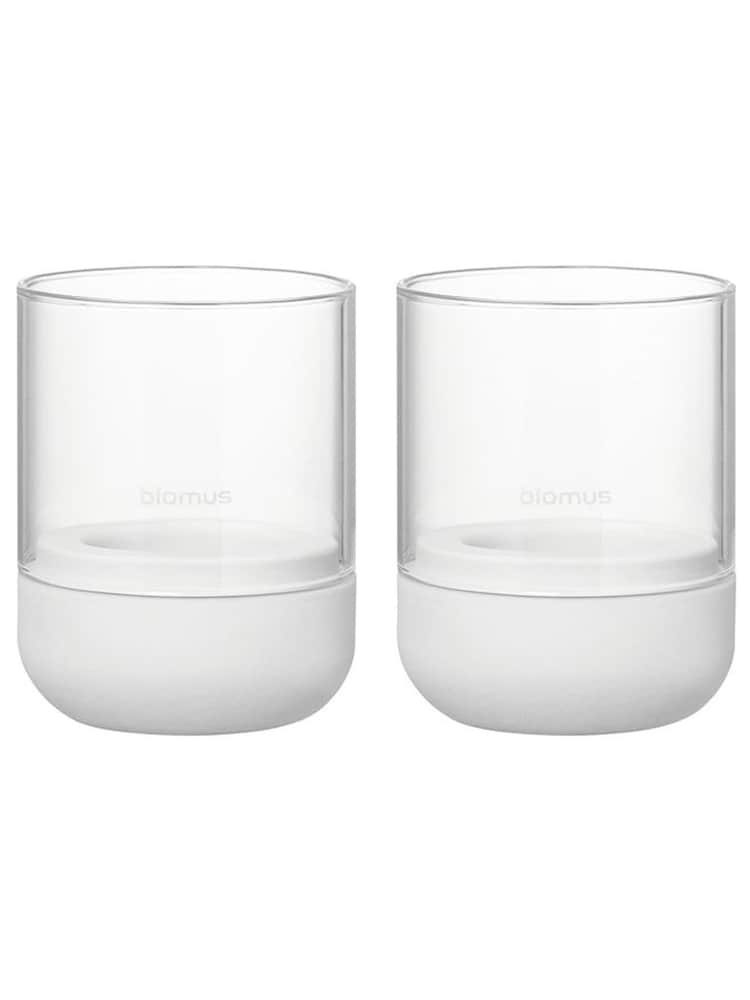 blomus Lily White Small CALMA Tealight Holder Set 2 Piece - Image 2 of 3 blomus Lily White Small CALMA Tealight Holder Set 2 Piece - Image 2 of 3