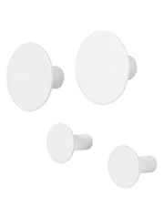 blomus 4 Piece Lily White PONTO Wall Hooks Set - Image 1 of 1