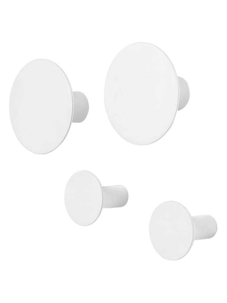 blomus 4 Piece Lily White PONTO Wall Hooks Set - Image 1 of 1 blomus 4 Piece Lily White PONTO Wall Hooks Set - Image 1 of 1