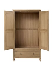Cotswold Company Rustic Elkstone Mellow Oak Double Wardrobe - Image 3 of 6