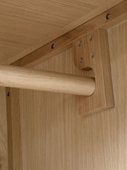 Cotswold Company Rustic Elkstone Mellow Oak Double Wardrobe - Image 4 of 6