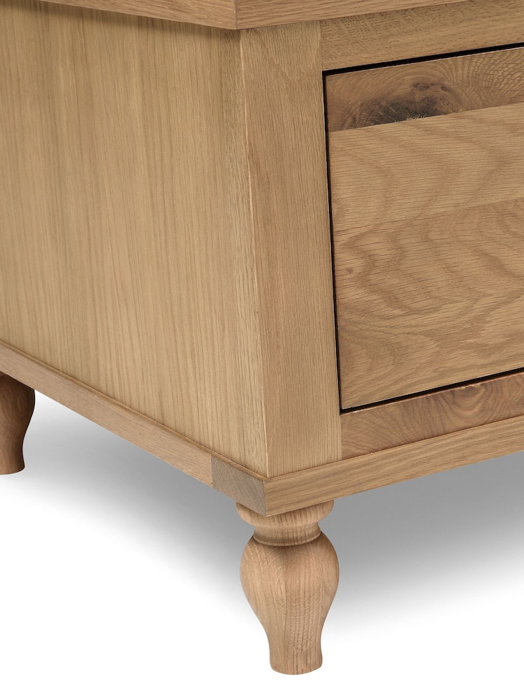 Cotswold Company Rustic Elkstone Mellow Oak Double Wardrobe - Image 6 of 6