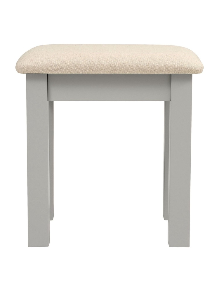 Cotswold Company Dove Grey Chester Dressing Table Stool - Image 2 of 4 Cotswold Company Dove Grey Chester Dressing Table Stool - Image 2 of 4