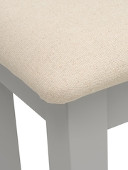 Cotswold Company Dove Grey Chester Dressing Table Stool - Image 4 of 4