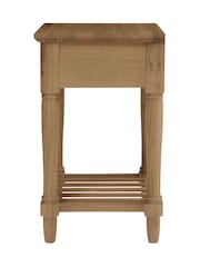 Cotswold Company Rustic Elkstone Mellow Oak 1 Drawer Bedside Table - Image 3 of 6