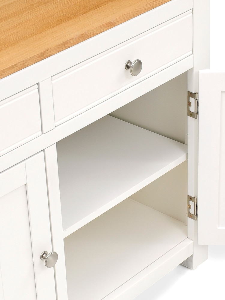 Cotswold Company White Chalford Cupboard - Image 6 of 6 Cotswold Company White Chalford Cupboard - Image 6 of 6