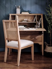 Cotswold Company Natural Elkstone Mellow Oak Hideaway Desk - Image 1 of 6