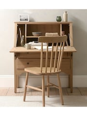 Cotswold Company Natural Elkstone Mellow Oak Hideaway Desk - Image 2 of 6
