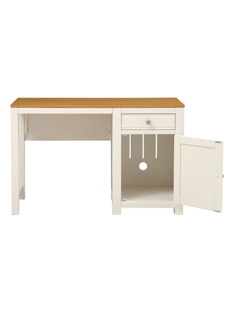 Cotswold Company White Chalford Storage Desk - Image 2 of 6