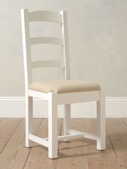 Cotswold Company Pure White Chester Ladder Back Dining Chair - Image 1 of 6